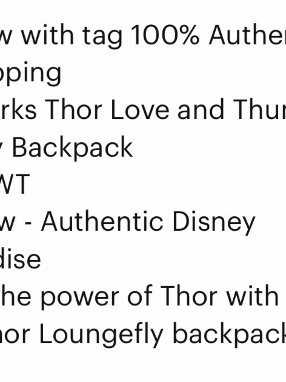 Loungefly Marvel Thor Backpack. Disney Parks Loungefly Thor backpack
